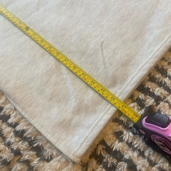 Gray Maxi Sweatshirt Dress with Pockets - Picture 8 of 9